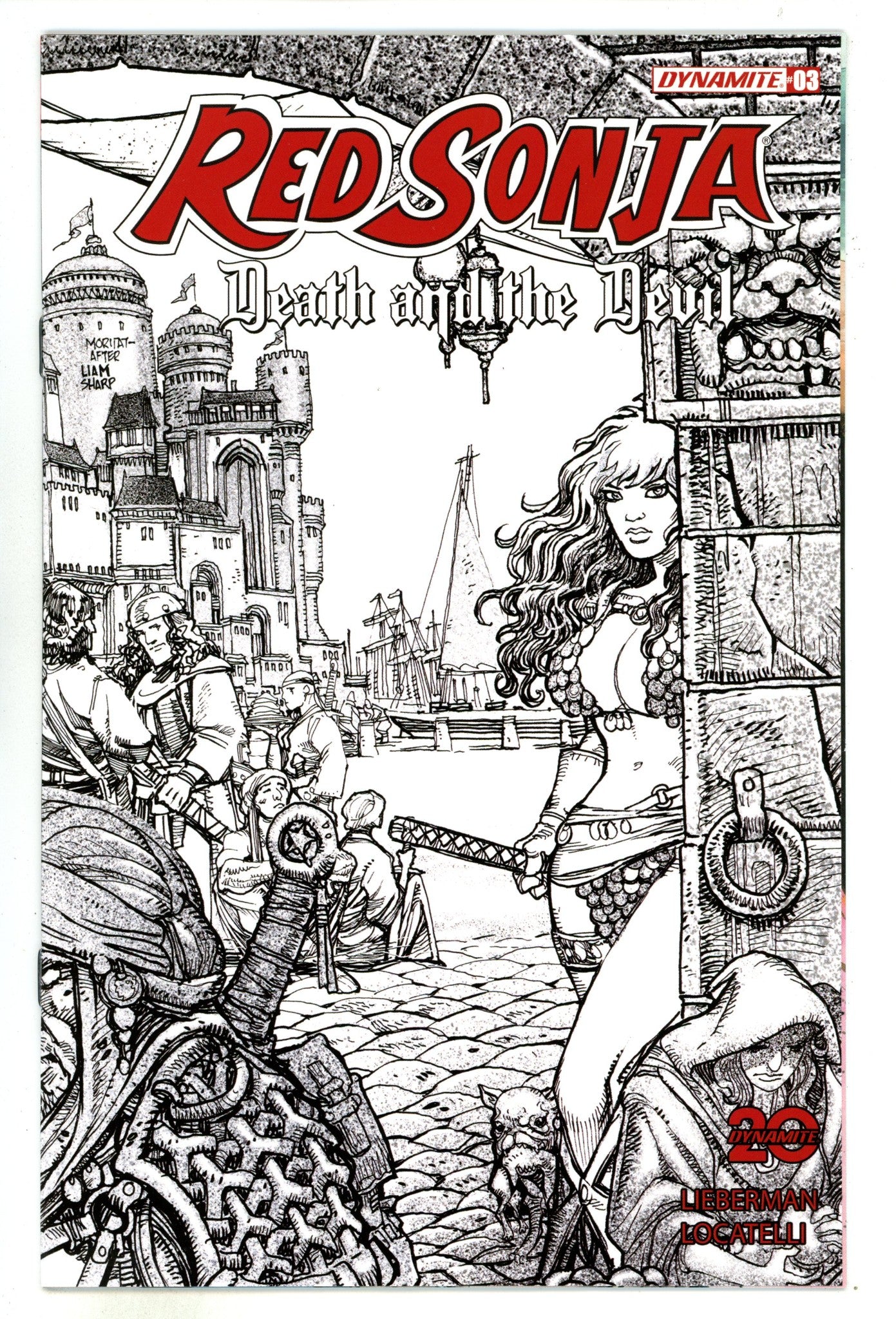 Red Sonja Death And The Devil 3 Norman B&W Incentive Variant (2024)
