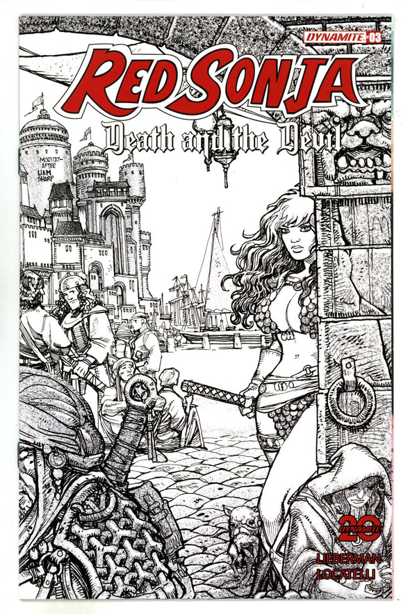 Red Sonja Death And The Devil 3 Norman B&W Incentive Variant (2024)