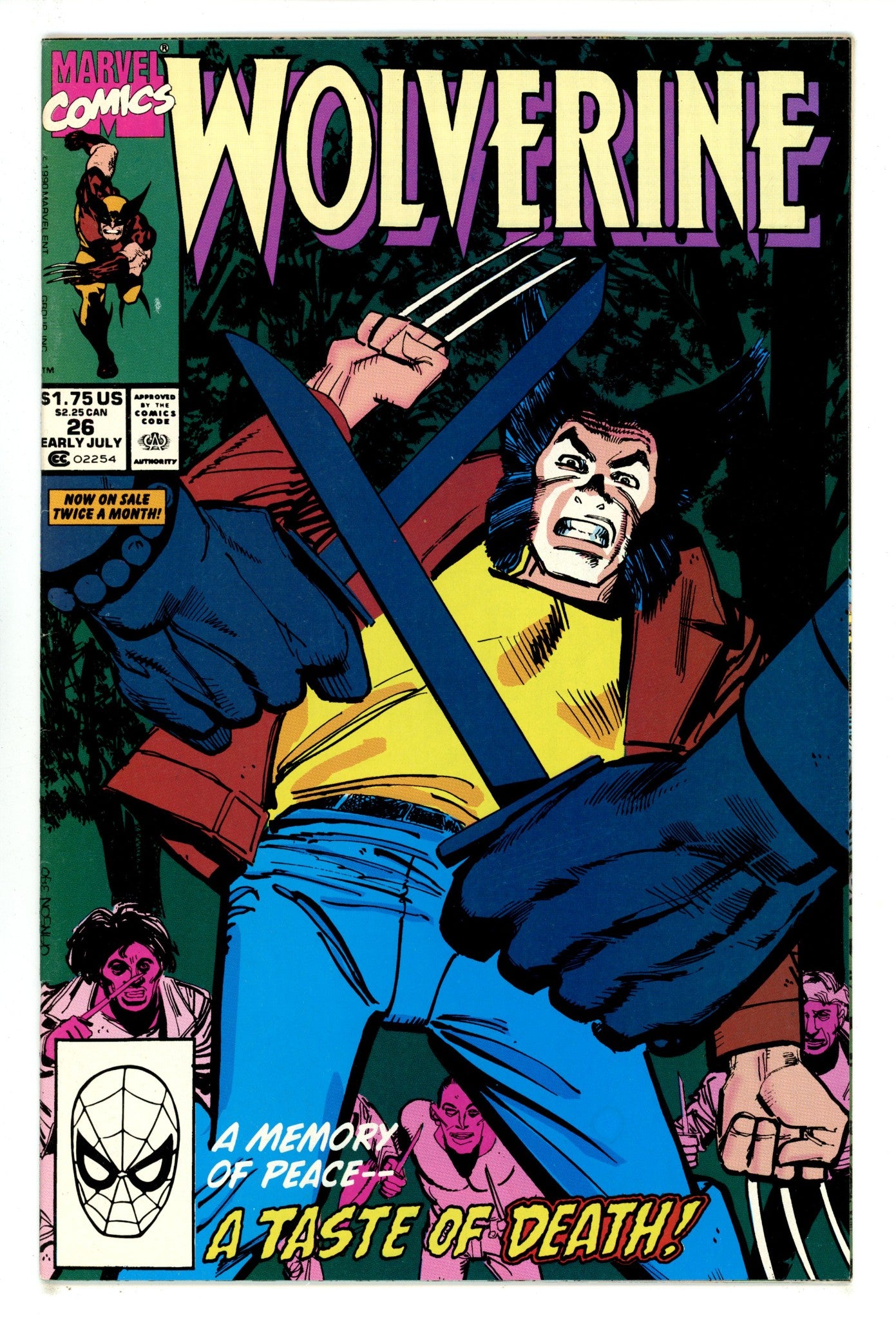 Wolverine Vol 2 26 Mid Grade (1990) 