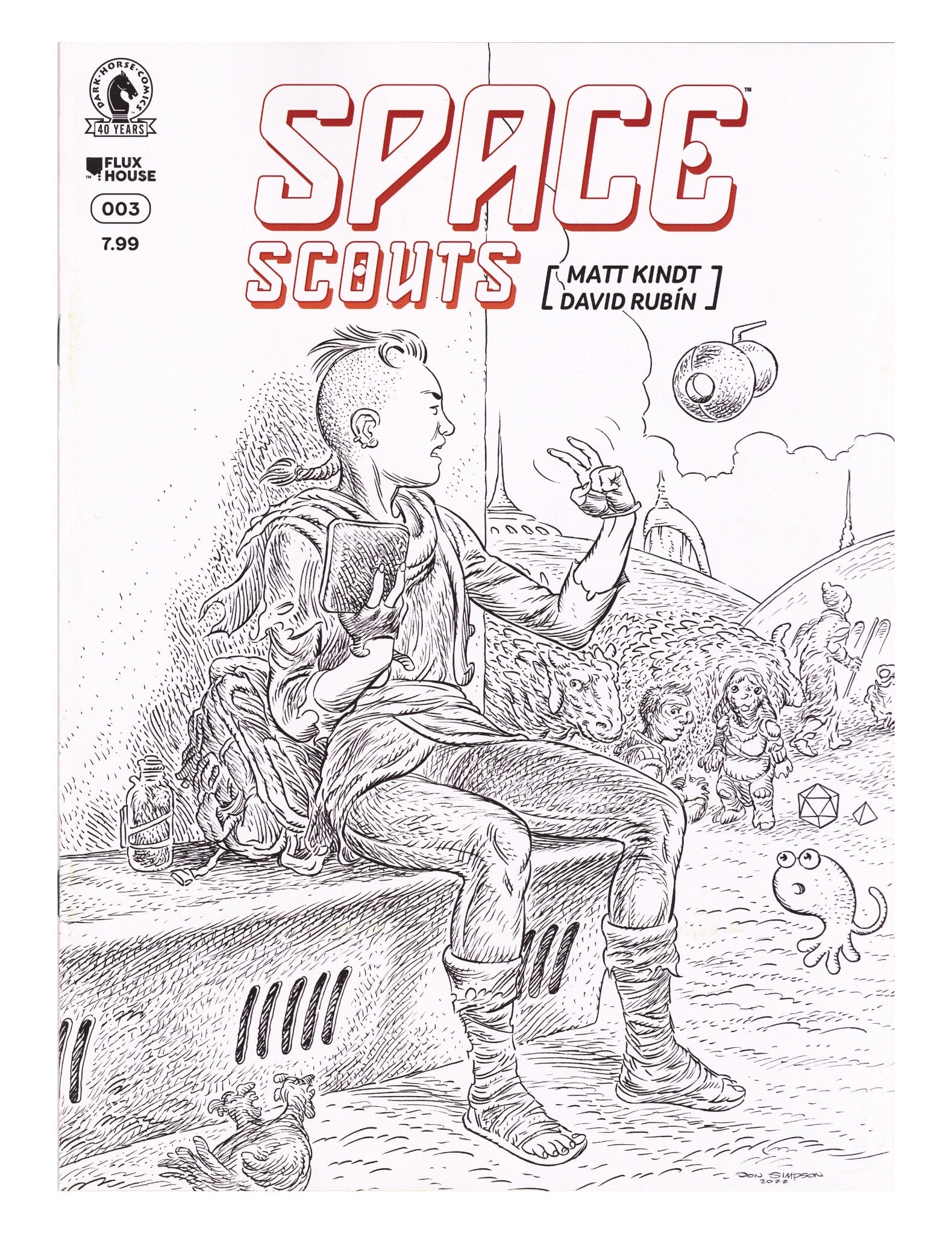 Space Scouts 3 Kindt B&W Variant (2026)