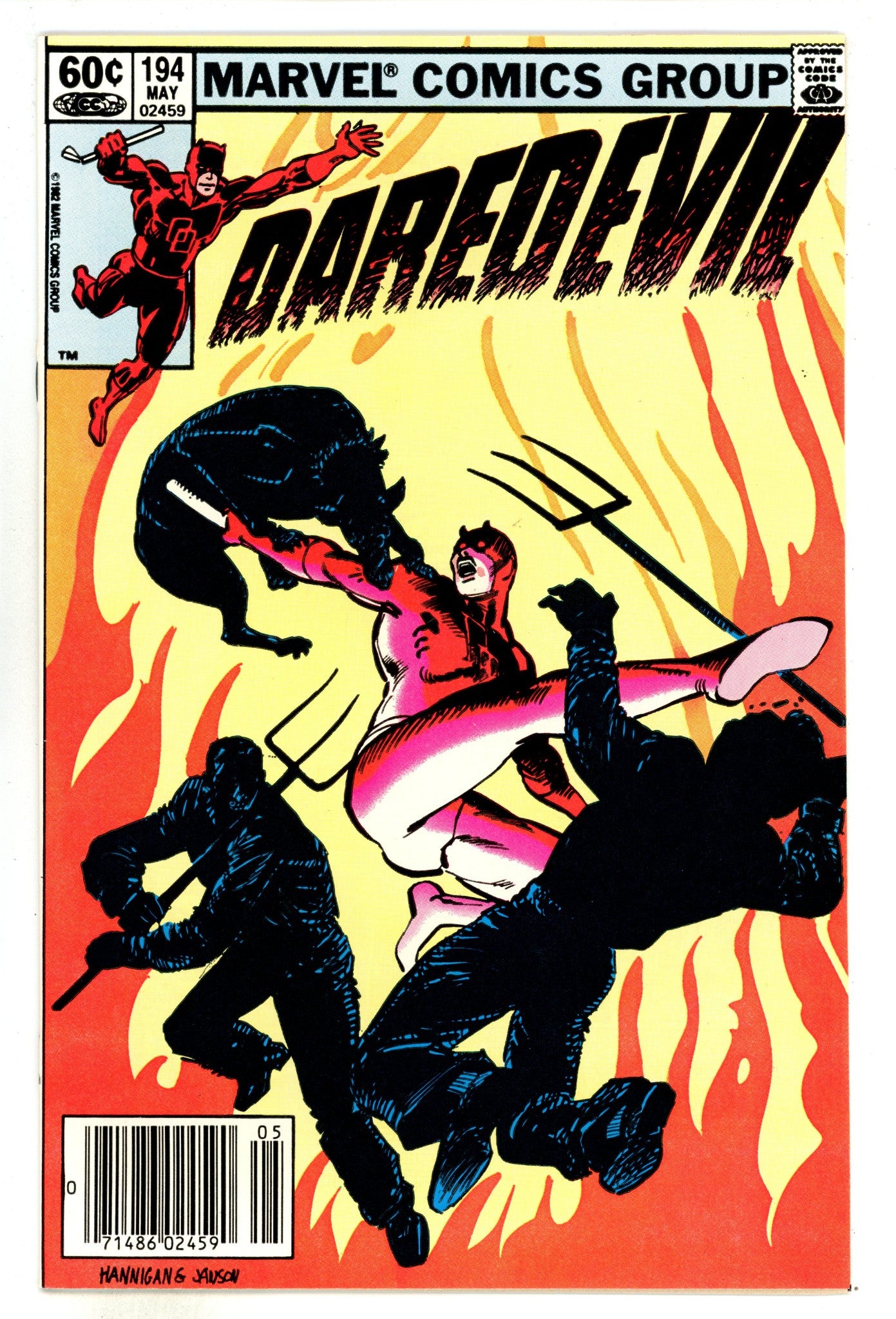 Daredevil Vol 1 194 NM- (9.2) (1983) Newsstand 