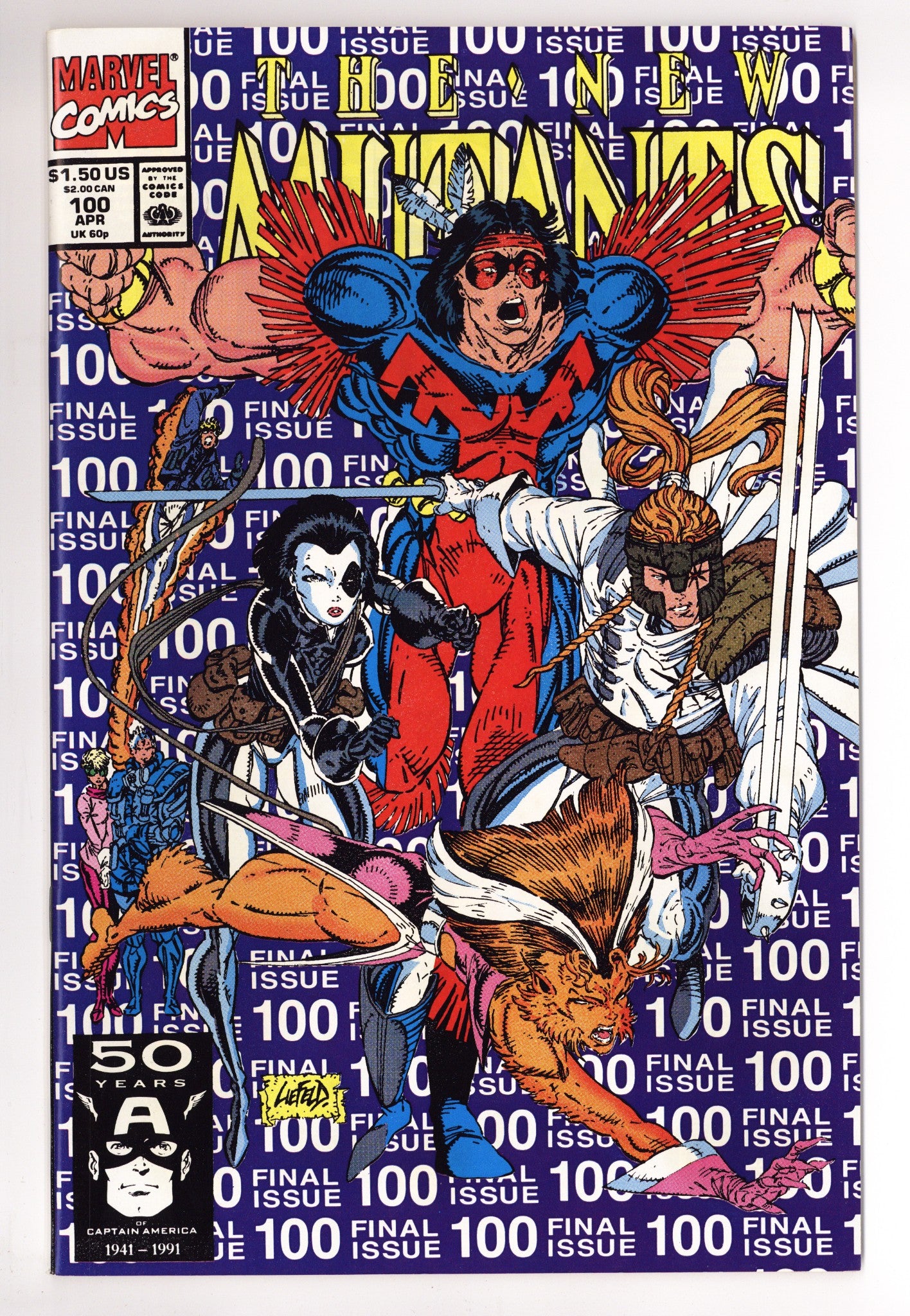 The New Mutants Vol 1 100 NM- (9.2) (1991) 