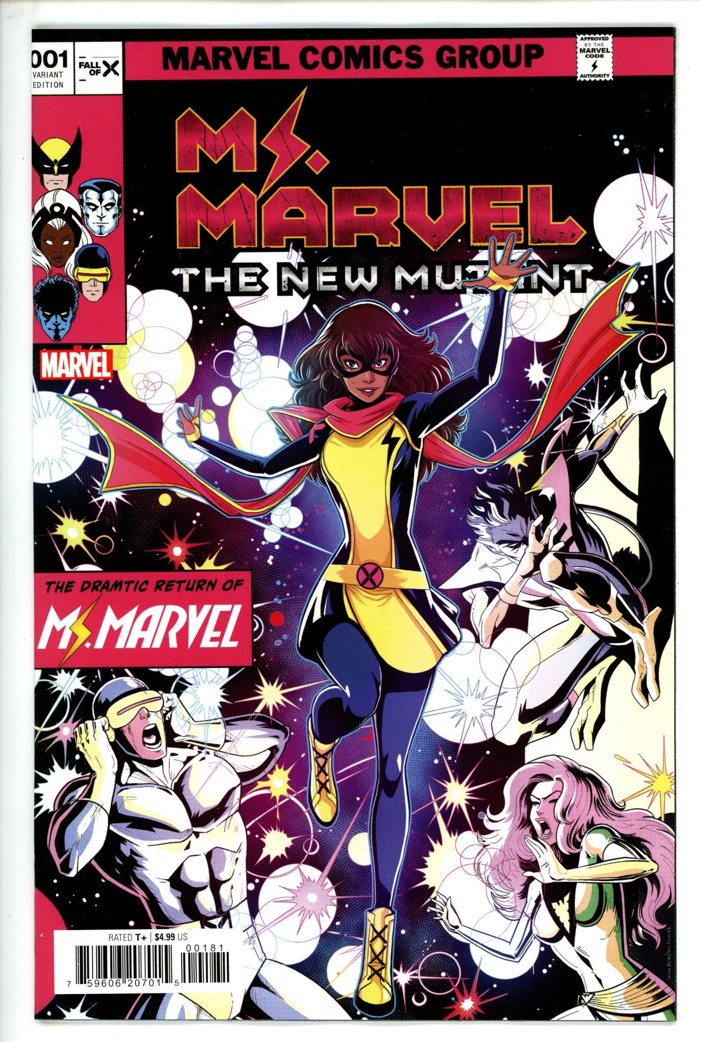 Ms Marvel New Mutant 1 Vecchio Homage Variant (2023)