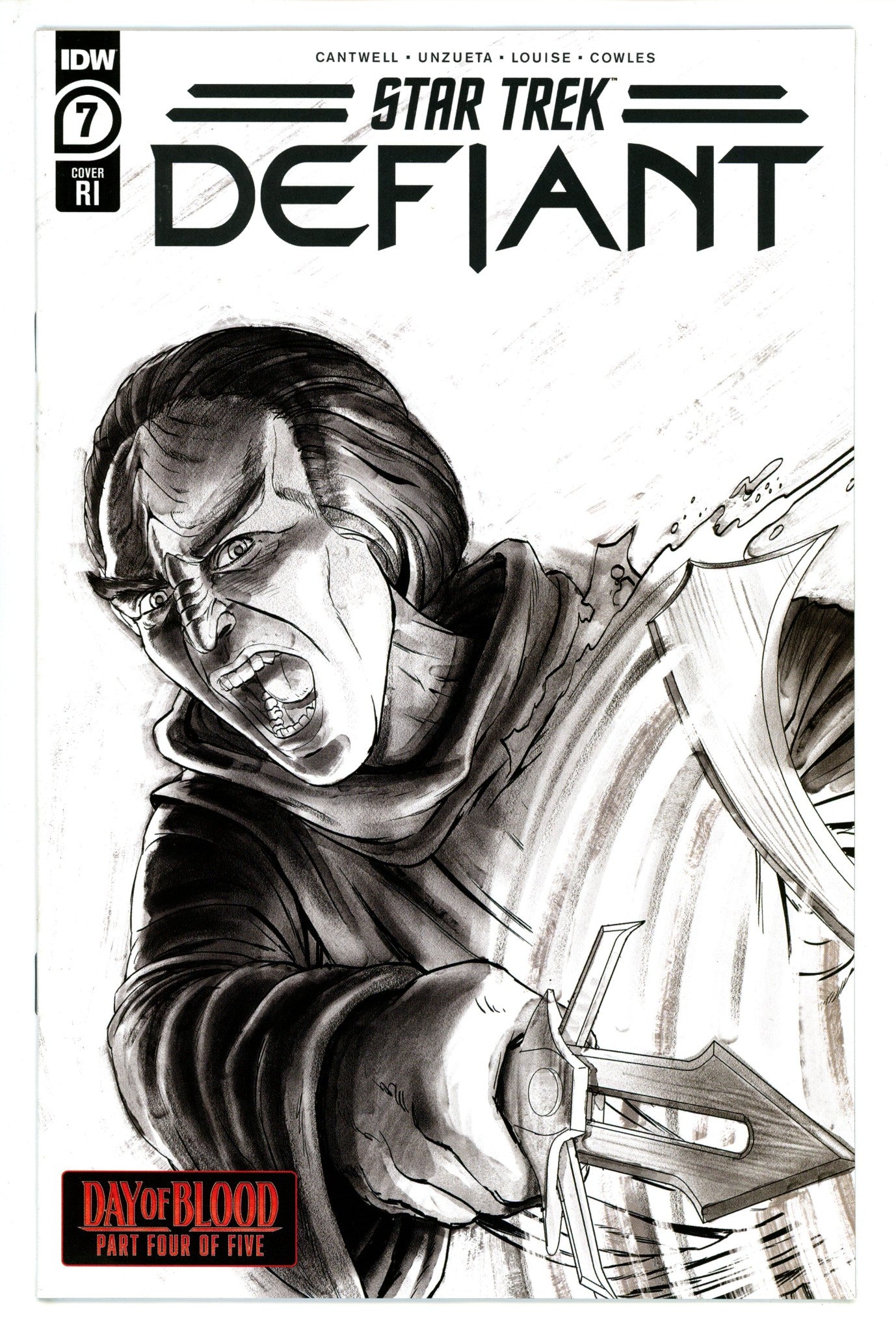 Star Trek Defiant 7 Ward B&W Incentive Variant VF/NM (2023)