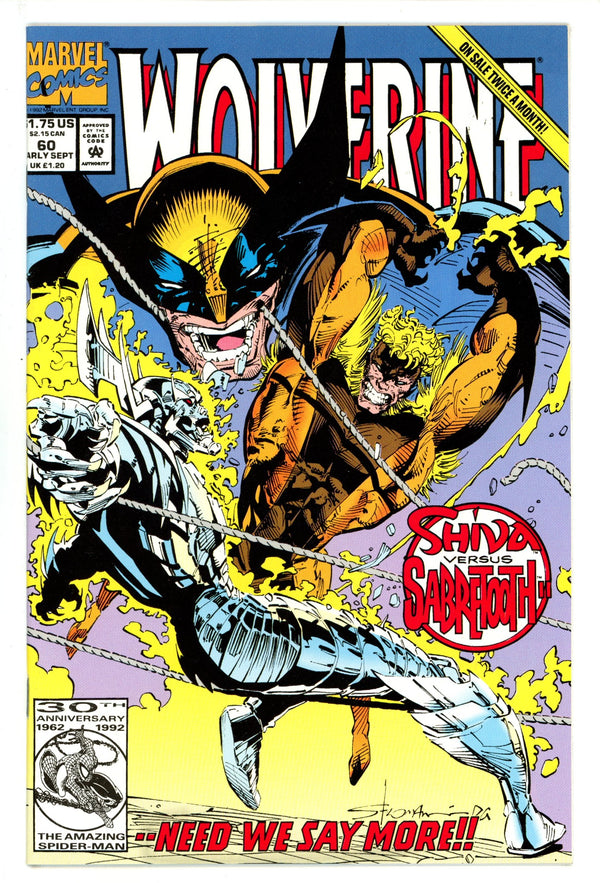 Wolverine Vol 2 60 NM- (9.2) (1992)