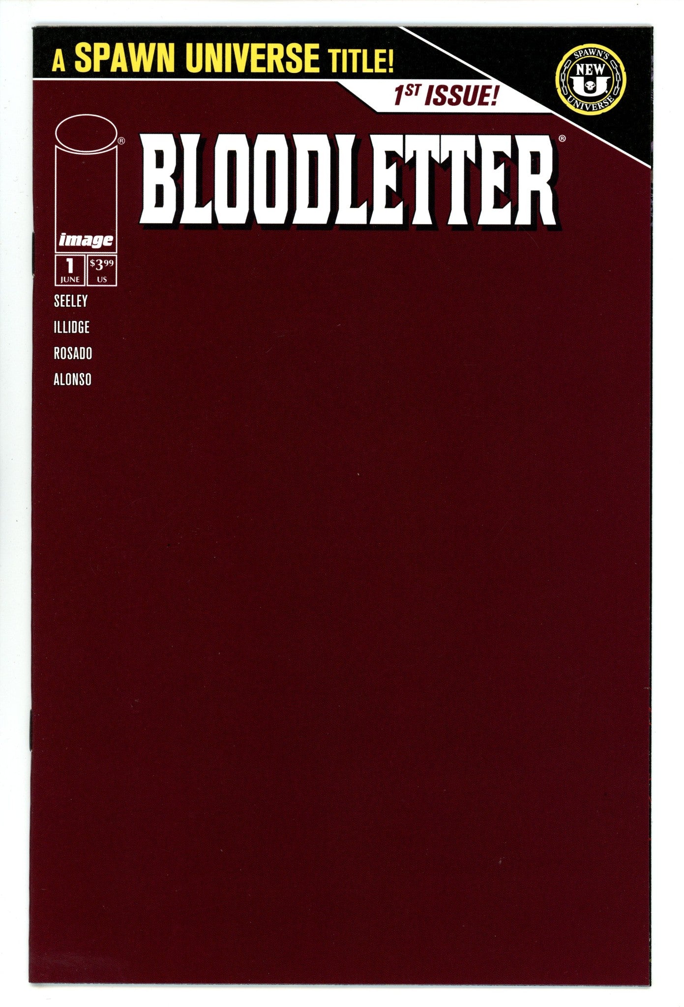 Spawn Bloodletter 1 Blank Variant (2025)