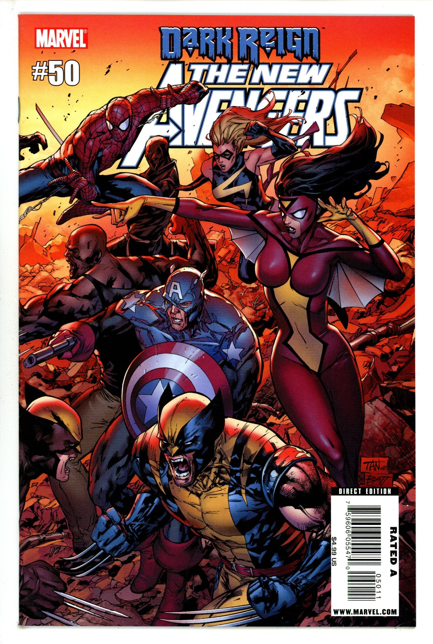 New Avengers Vol 1 50 High Grade (2009) 