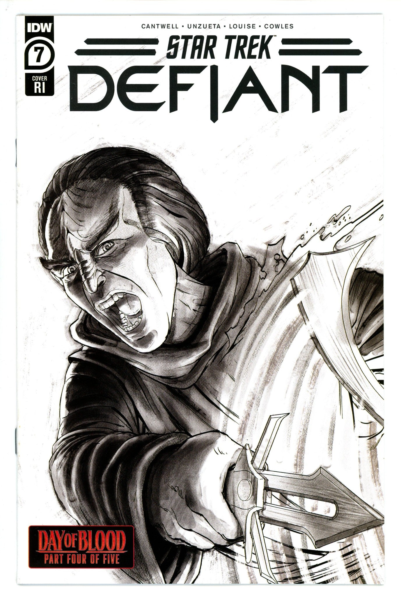 Star Trek Defiant 7 Ward B&W Incentive Variant NM- (2023)