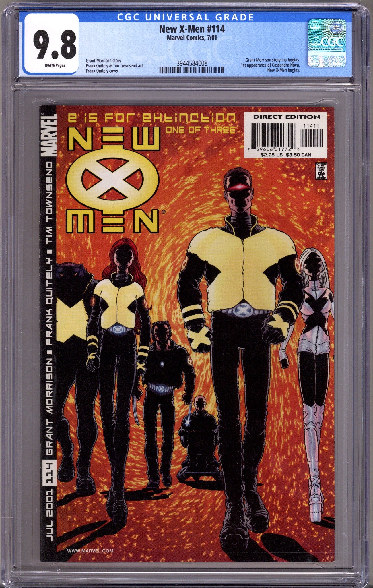 New X-Men Vol 1 114 CGC 9.8 (NM/M) (2001) 