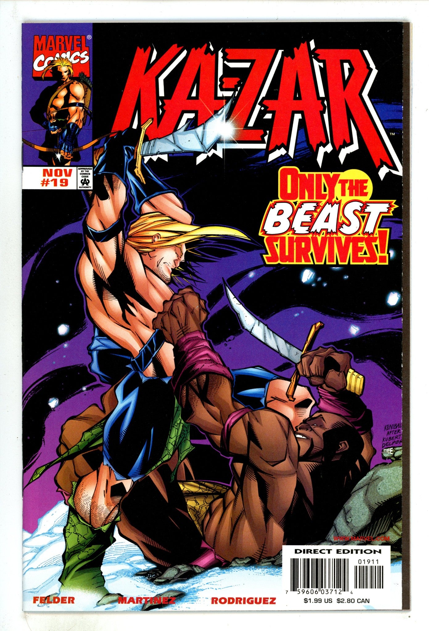 Ka-Zar Vol 4 19 High Grade (1998) 