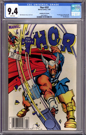 Thor Vol 1 337 CGC 9.4 (NM) (1983) Canadian Price Variant