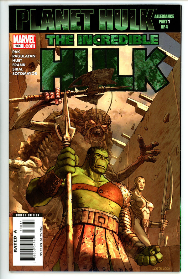 Incredible Hulk Vol 2 100 VF+ (2007)