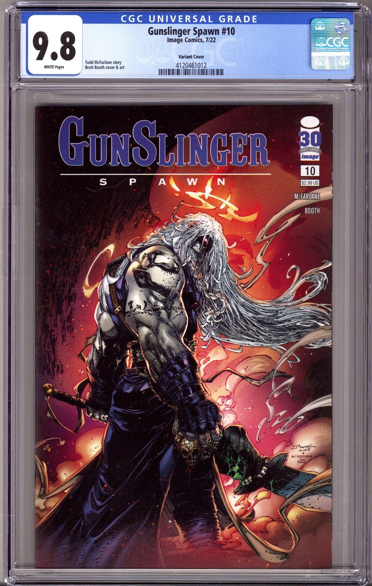 Gunslinger Spawn 10 CGC 9.8 (NM/M) (2022) Booth Variant