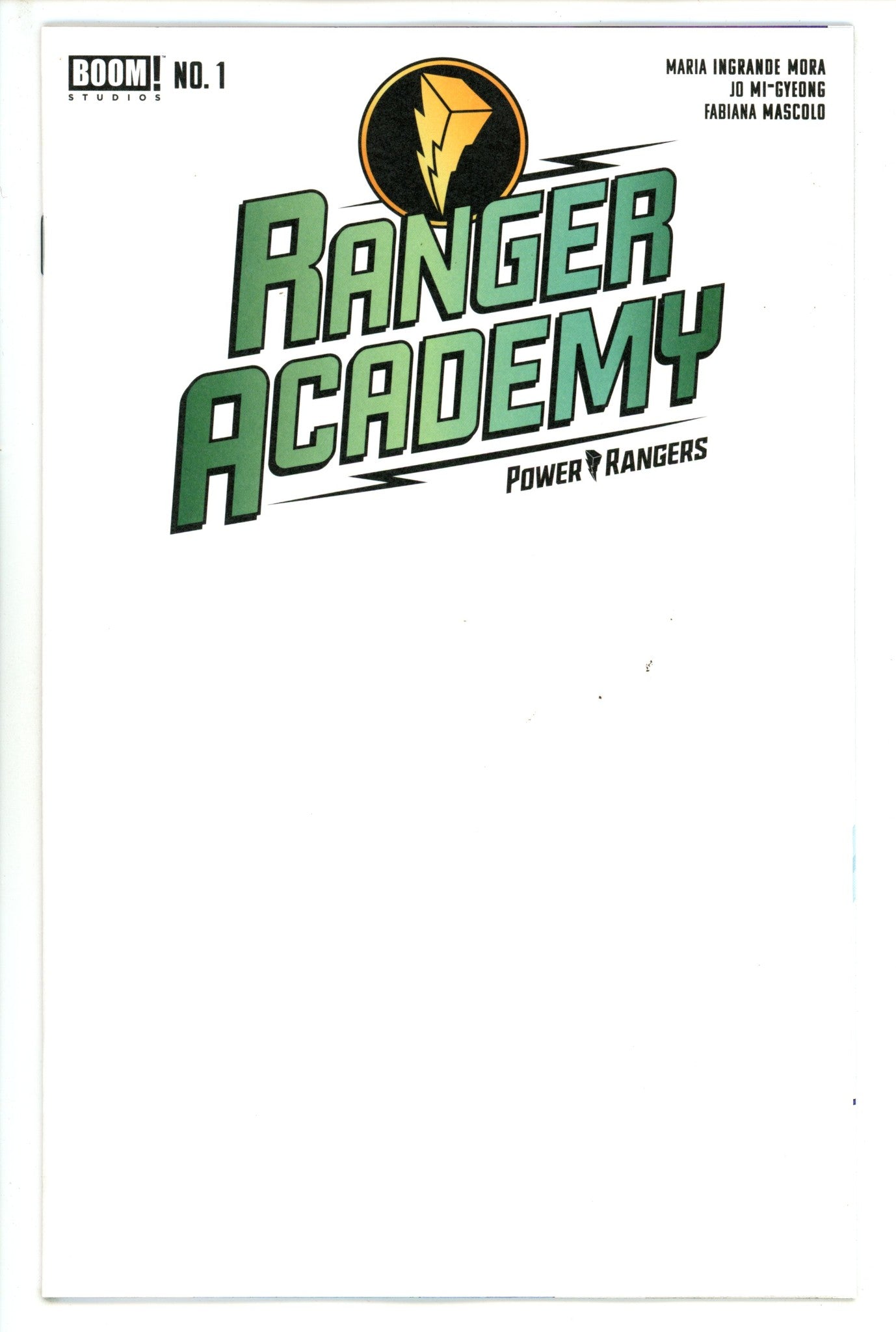 Ranger Academy 1 Blank Variant (2023)