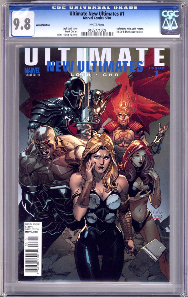 Ultimate New Ultimates 1 CGC 9.8 (NM/M) (2010) Yu Incentive Variant