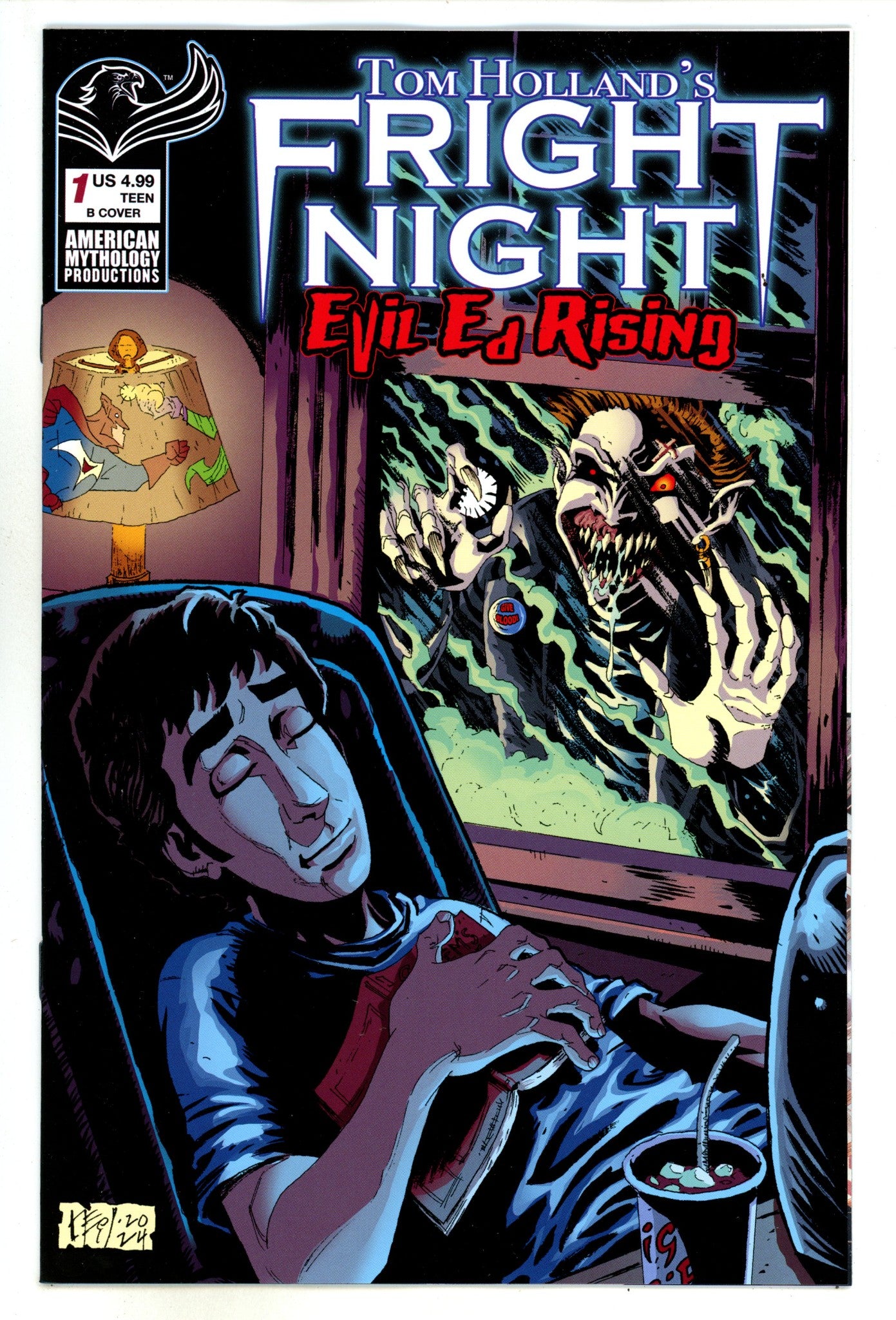 Tom Holland Fright Night Evil Ed Rising 1 Vokes Variant (2024)
