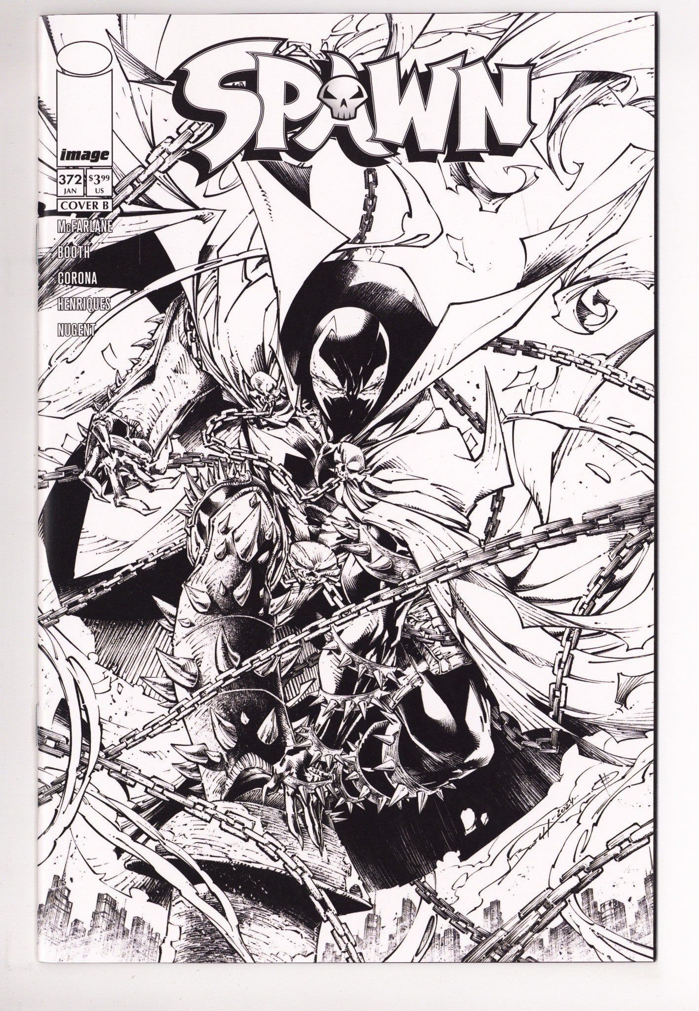 Spawn 372 Booth B&W Variant (2026)