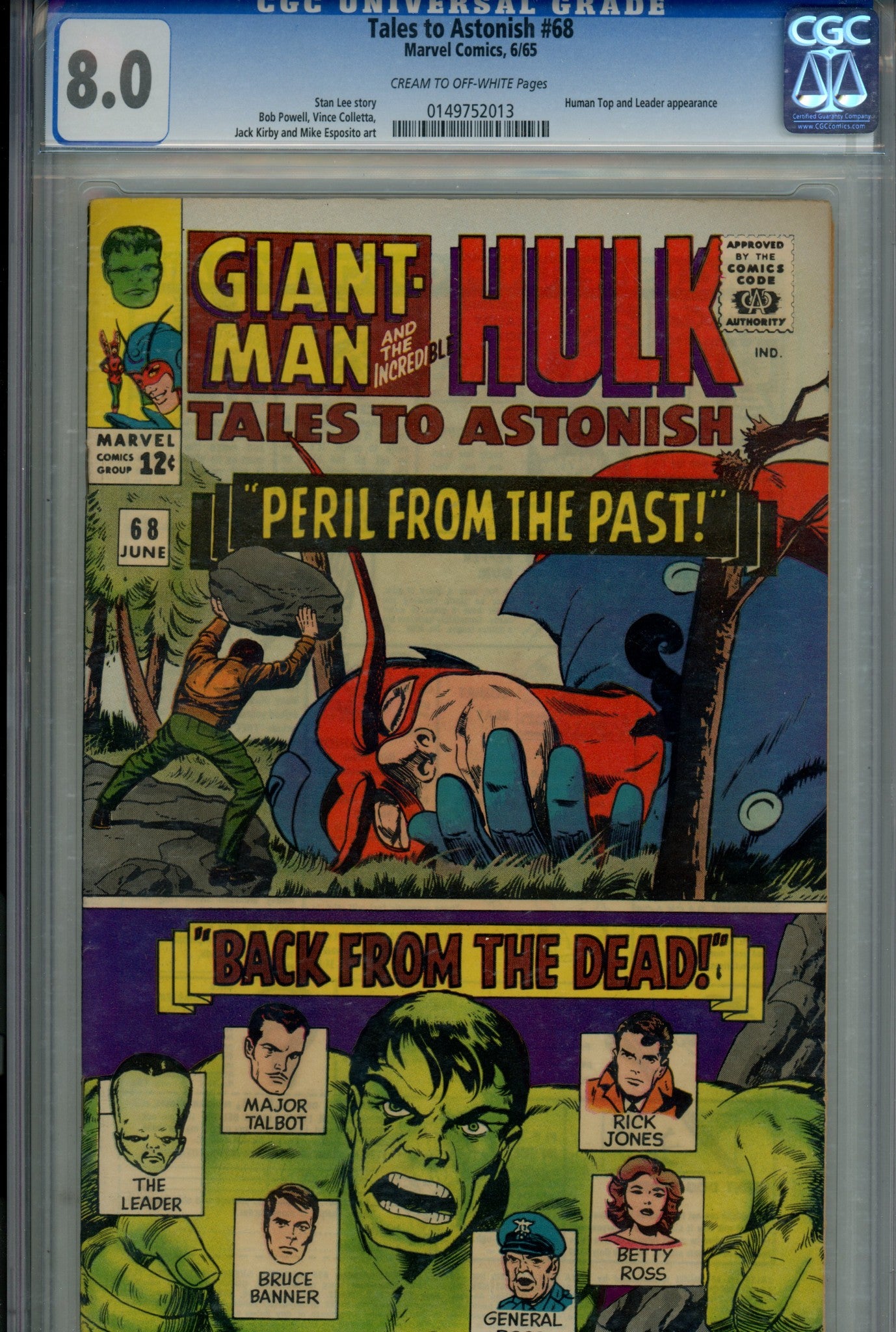 Tales to Astonish Vol 1 68 CGC 8.0 (VF) (1965) 