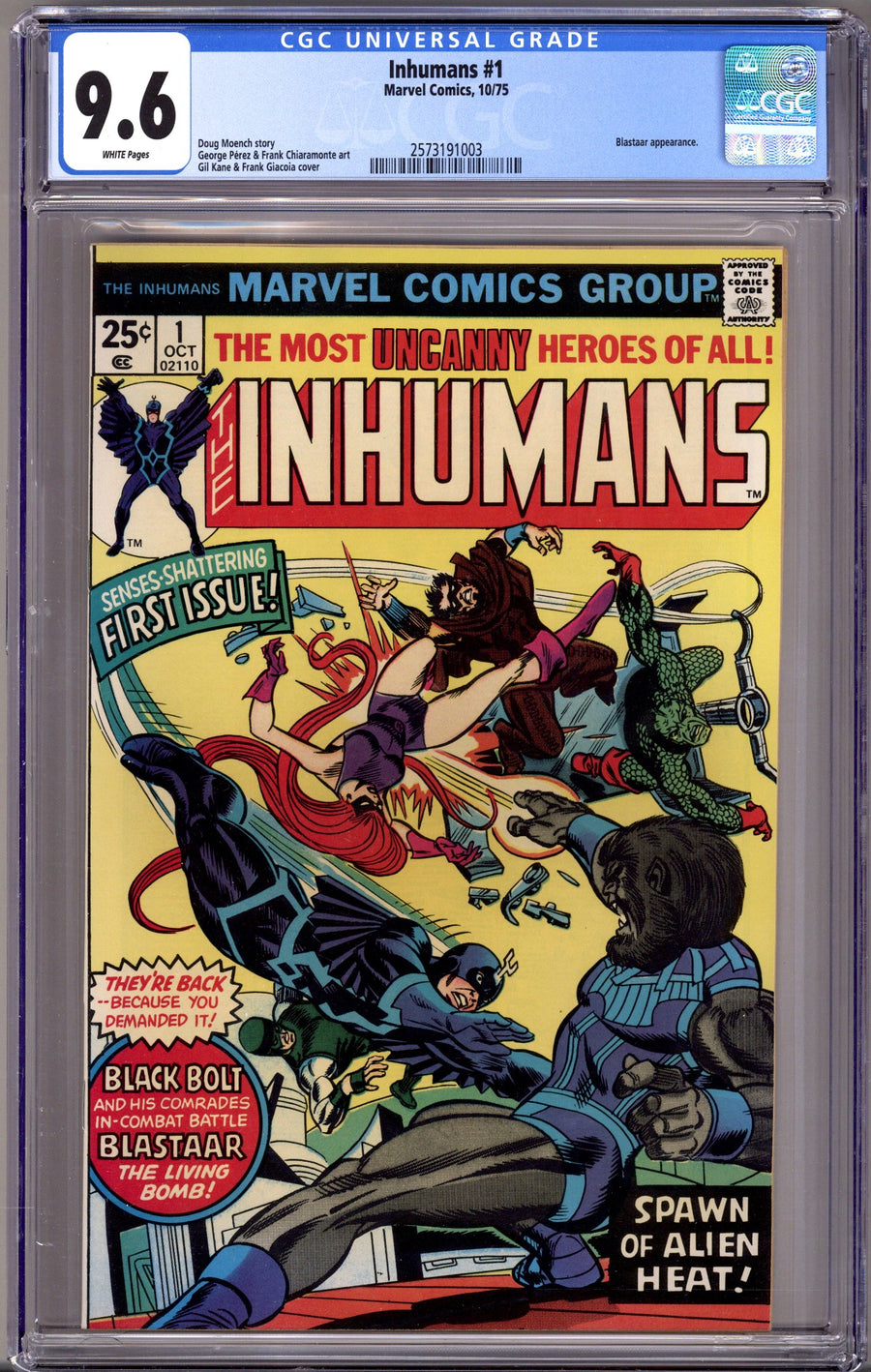The Inhumans Vol 1 1 CGC 9.6 (NM+)   (1975)        