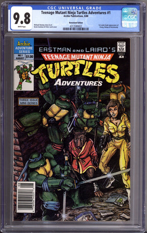 Teenage Mutant Ninja Turtles Adventures Vol 1 1 CGC 9.8 (NM/M) (1988) Newsstand