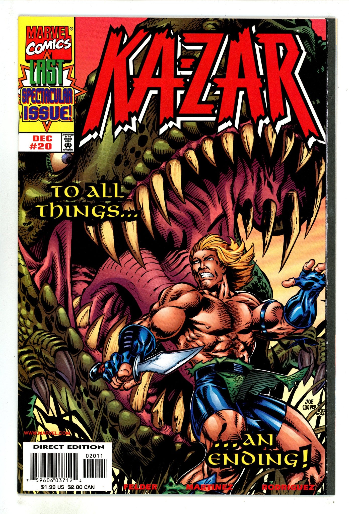 Ka-Zar Vol 4 19 High Grade (1998) 