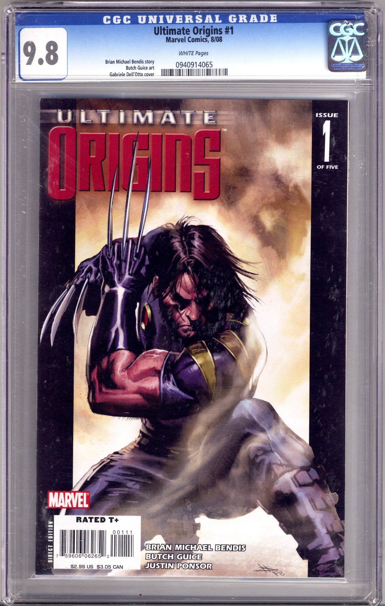 Ultimate Origins 1 CGC 9.8 (NM/M) (2008) 
