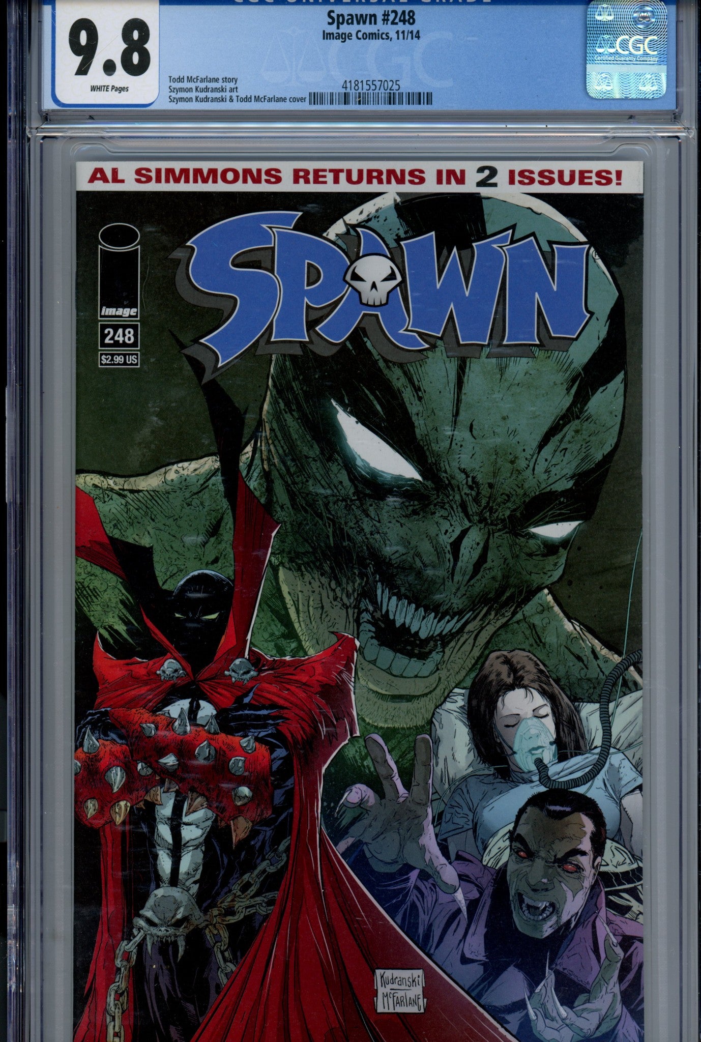 Spawn 248 CGC 9.8 (NM/M) (2014) 