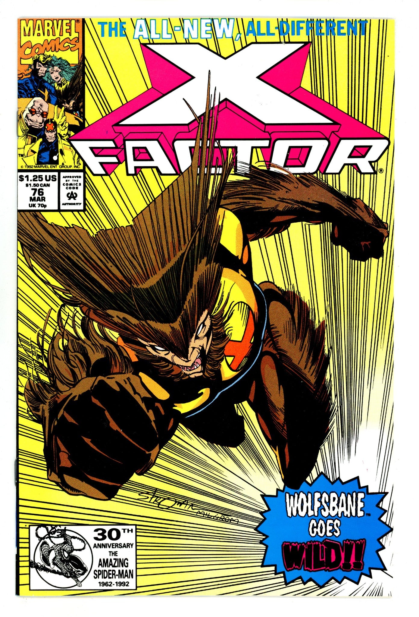 X-Factor Vol 1 76 High Grade (1992) 