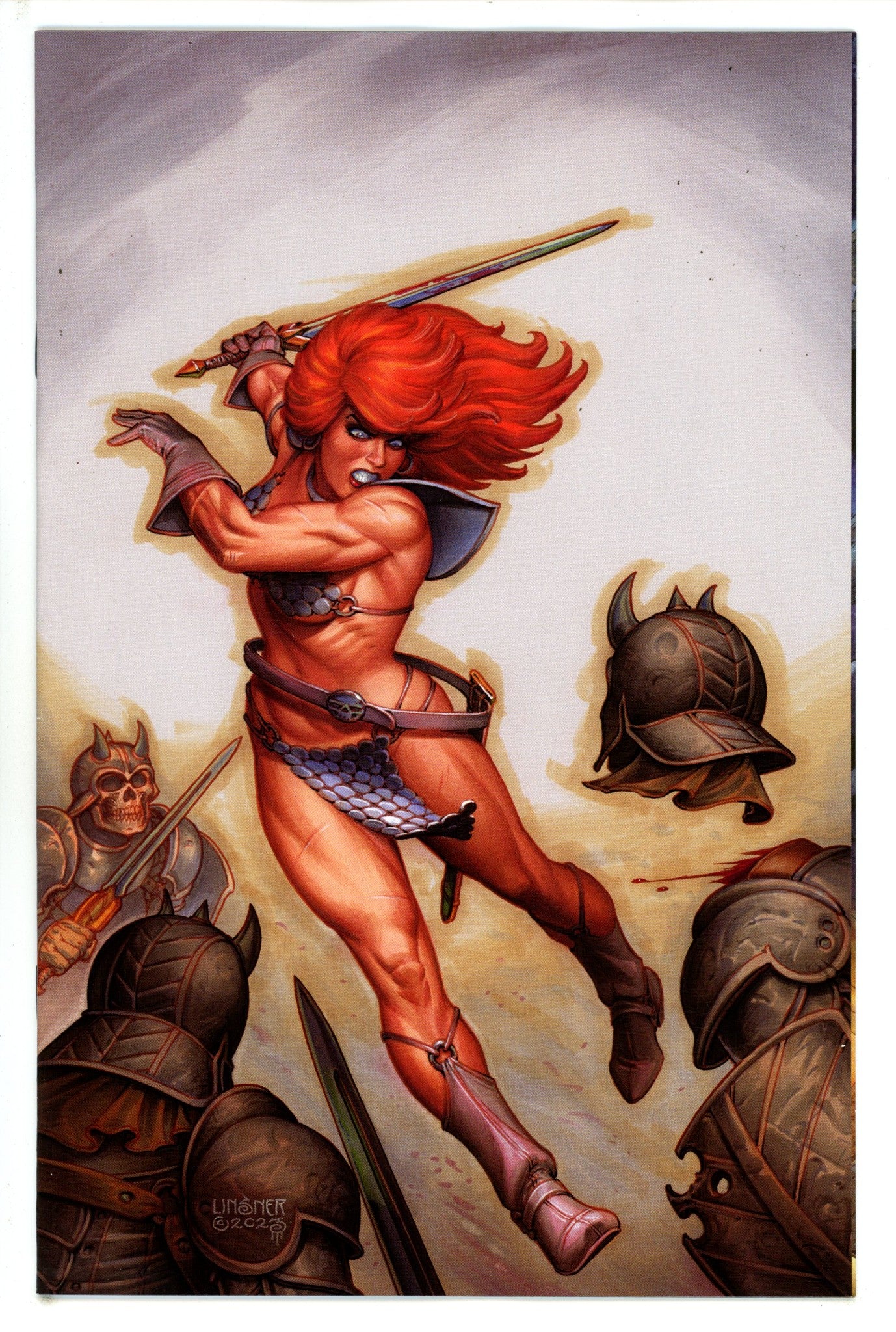 Red Sonja Vol 7 2 Linsner Virgin Incentive Variant VF+ (2023)