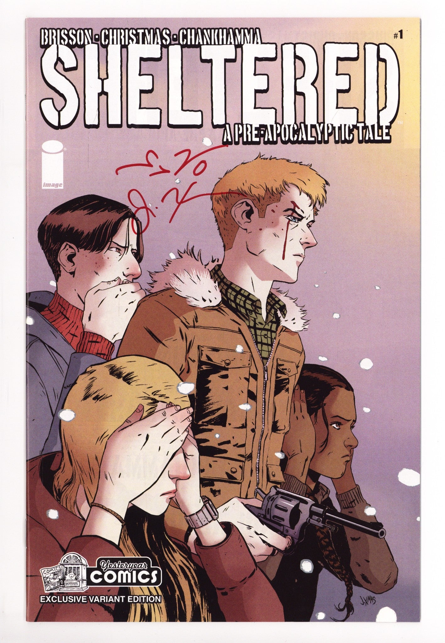 Sheltered 1 High Grade (2013) Signed x2 Cover Brisson / X-Mas 