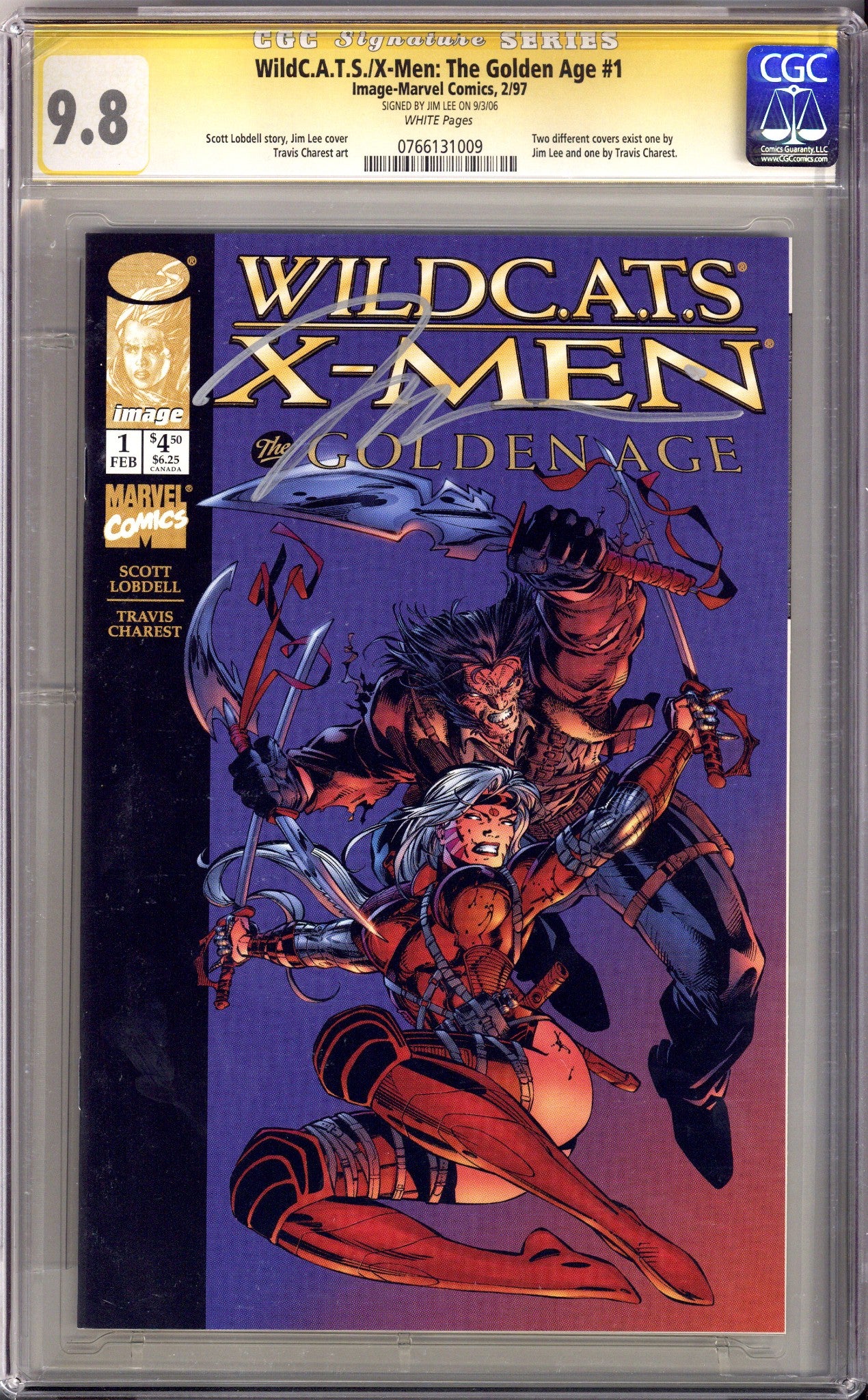 WildC.A.T.s / X-Men: The Golden Age 1 CGC 9.8 (NM/M) (1997) Signed x1 Cover Jim Lee 