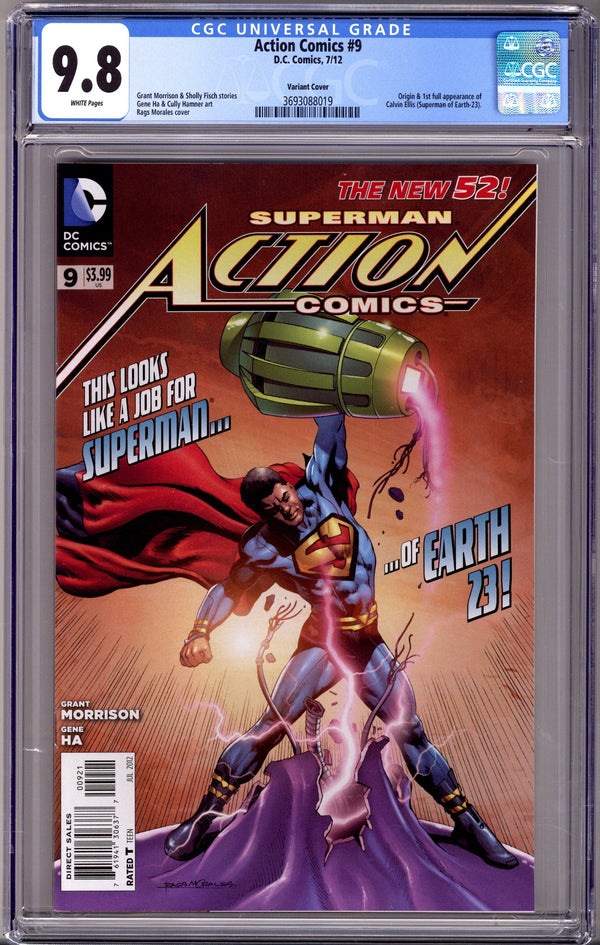 Action Comics Vol 2 9 Morales Variant CGC 9.8 (2012)