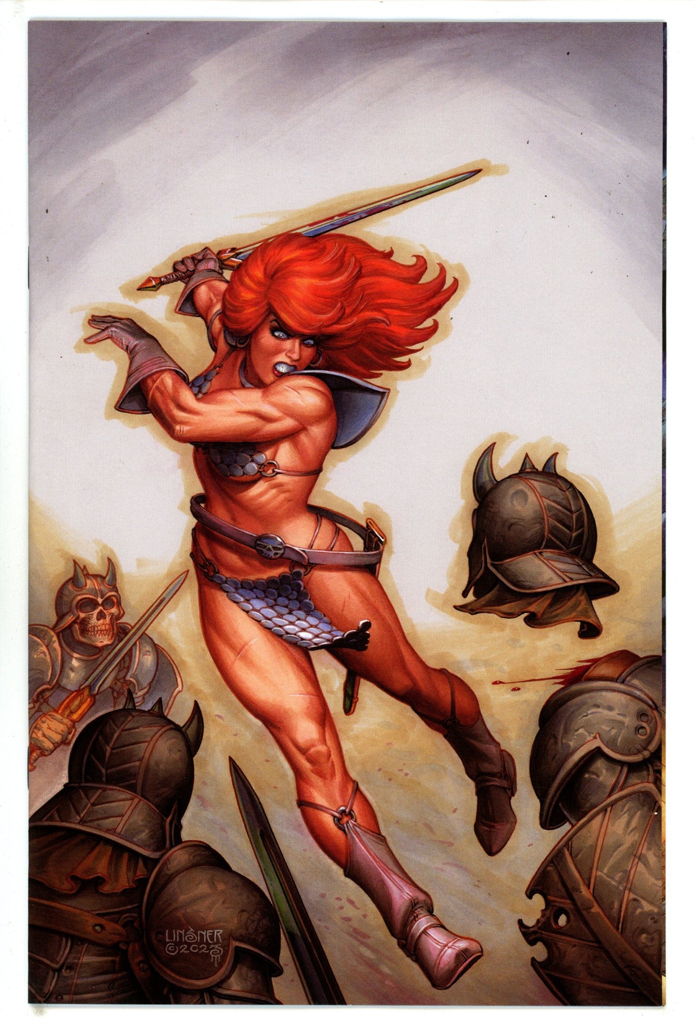 Red Sonja Vol 7 2 Linsner Virgin Incentive Variant VF/NM (2023)