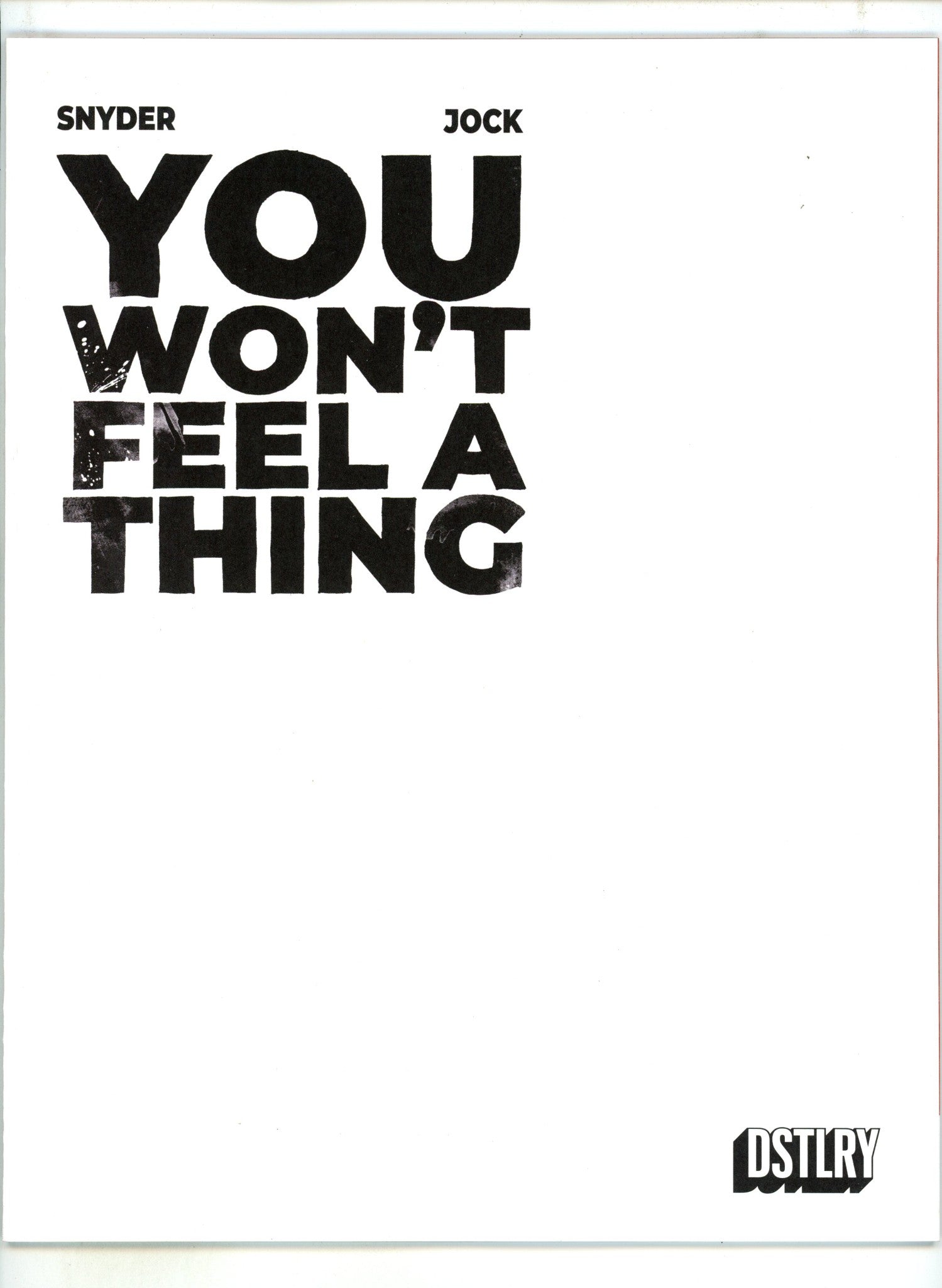 You Wont Feel A Thing 1 Blank Variant (2025)