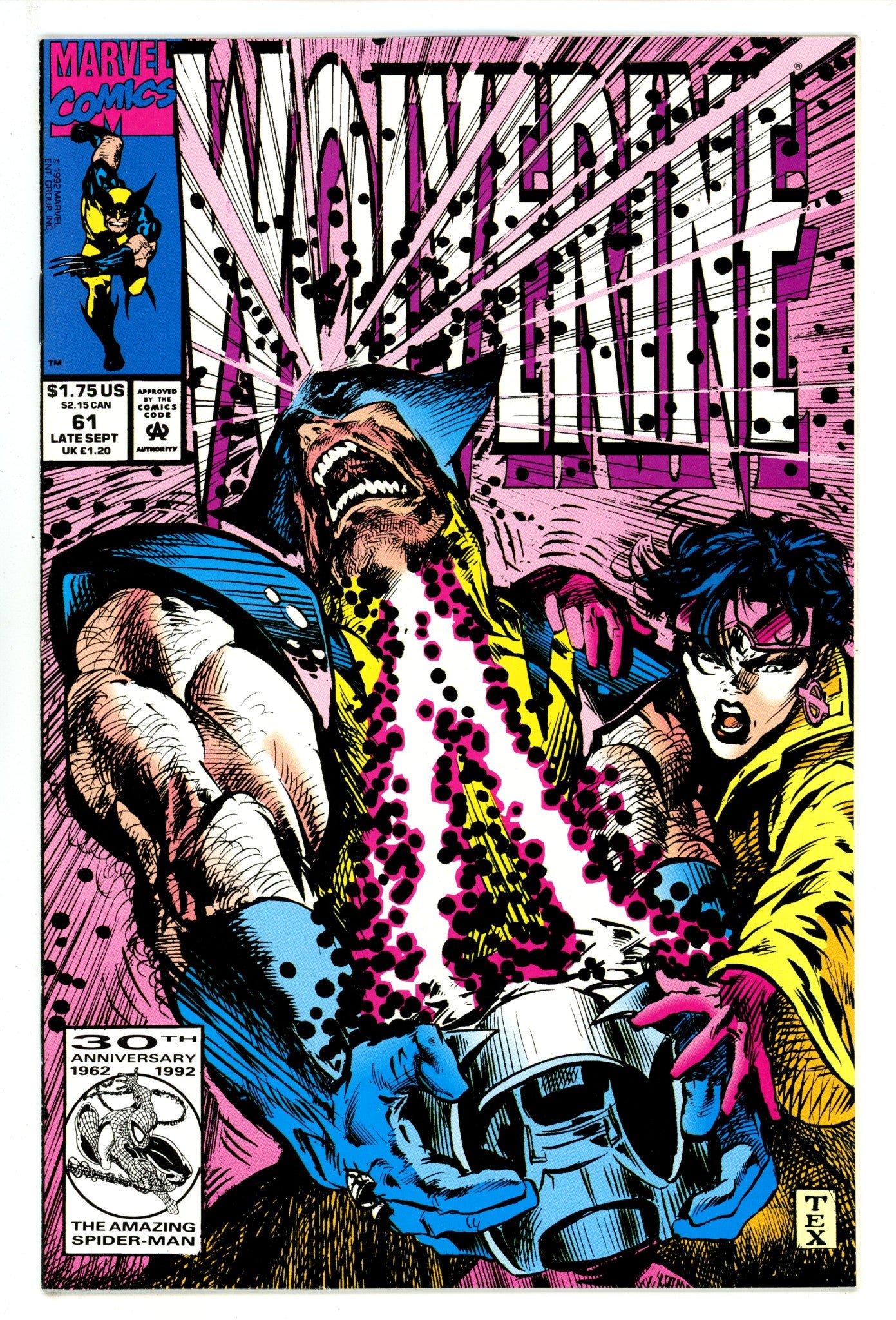 Wolverine Vol 2 61 NM- (9.2) (1992) 