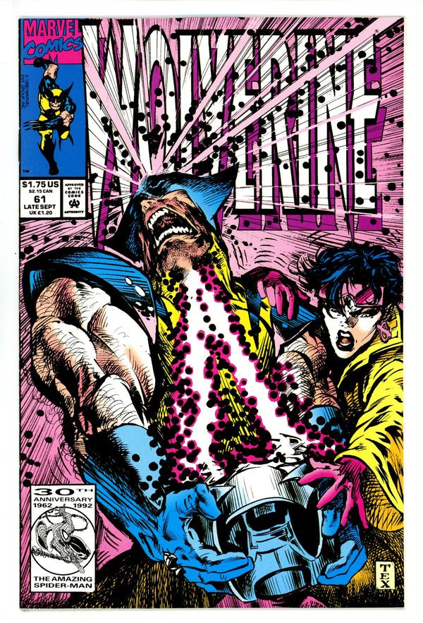 Wolverine Vol 2 61 NM- (9.2) (1992)