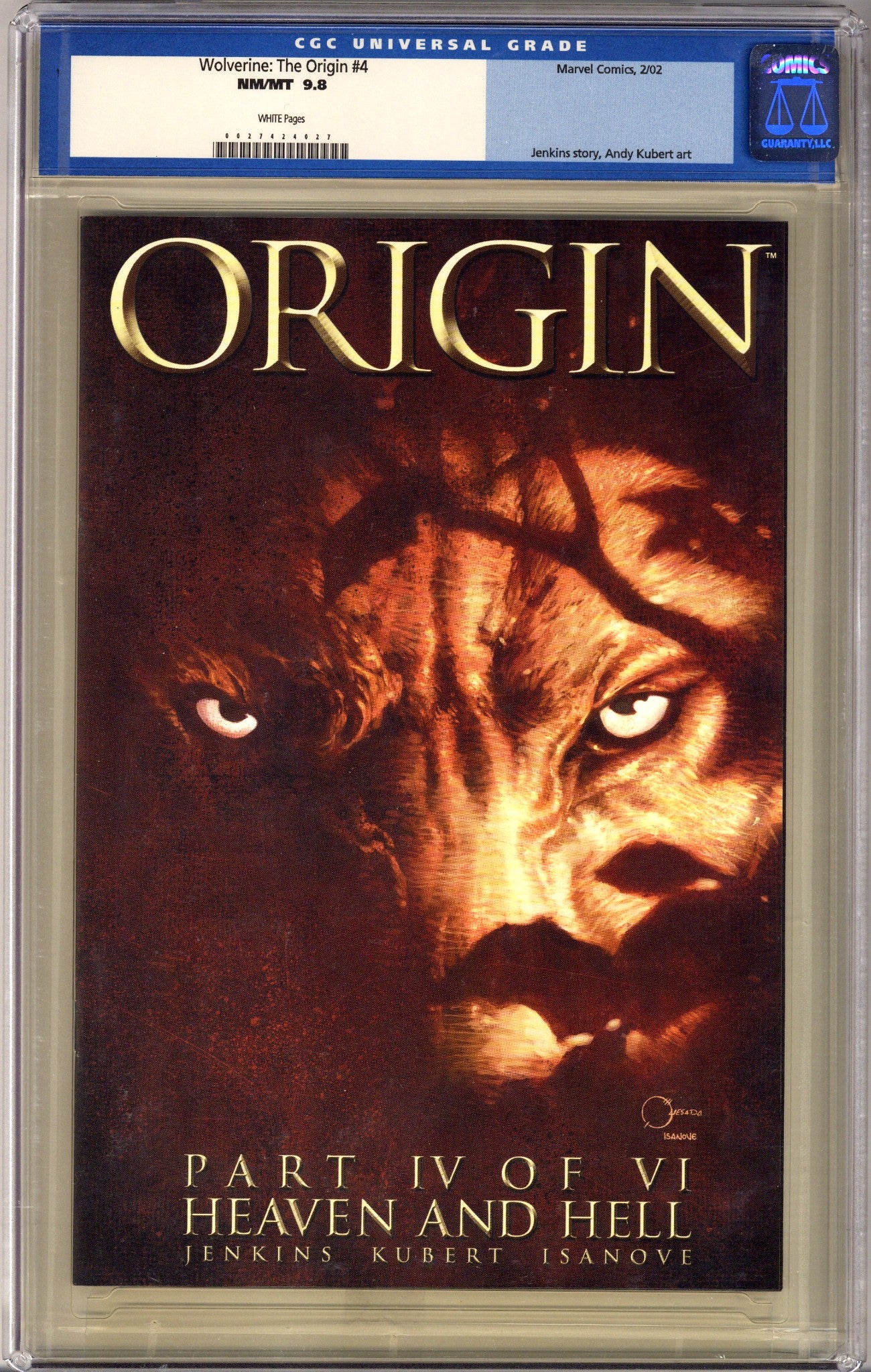 Wolverine: The Origin 4 CGC 9.8 (NM/M) (2002) 