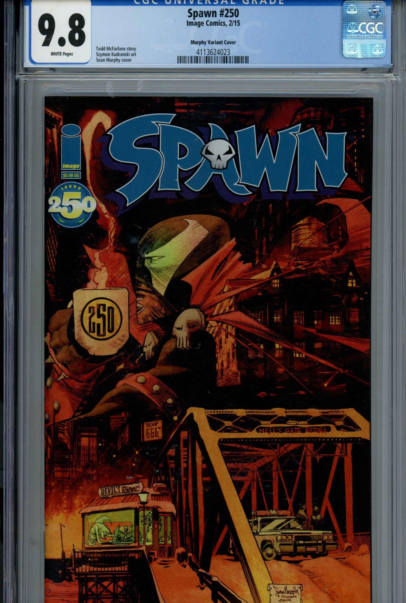 Spawn 250 CGC 9.8 (NM/M) (2015) Murphy Variant 