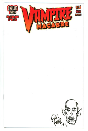 Vampire Macabre Nosferatu Special 1 Variant Signed / Remarked Franke Forte (2023)