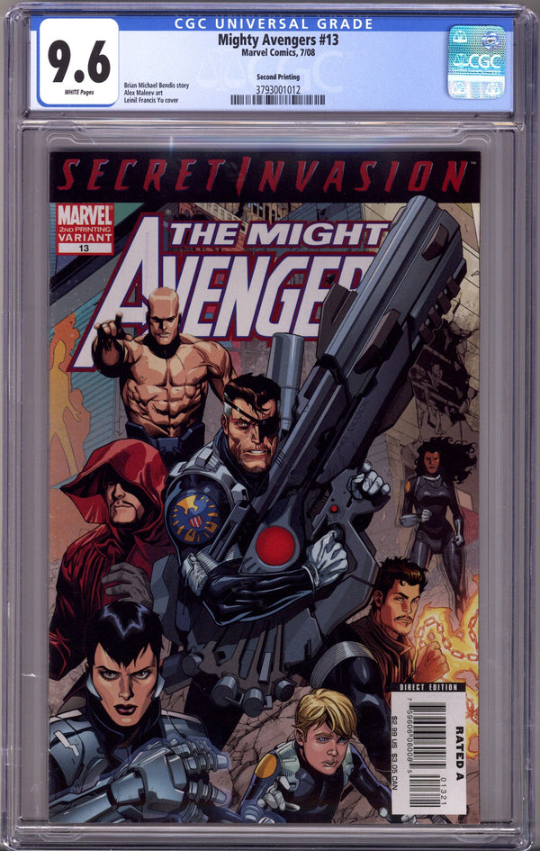 The Mighty Avengers Vol 1 13 2Nd Print CGC 9.6 (2008)
