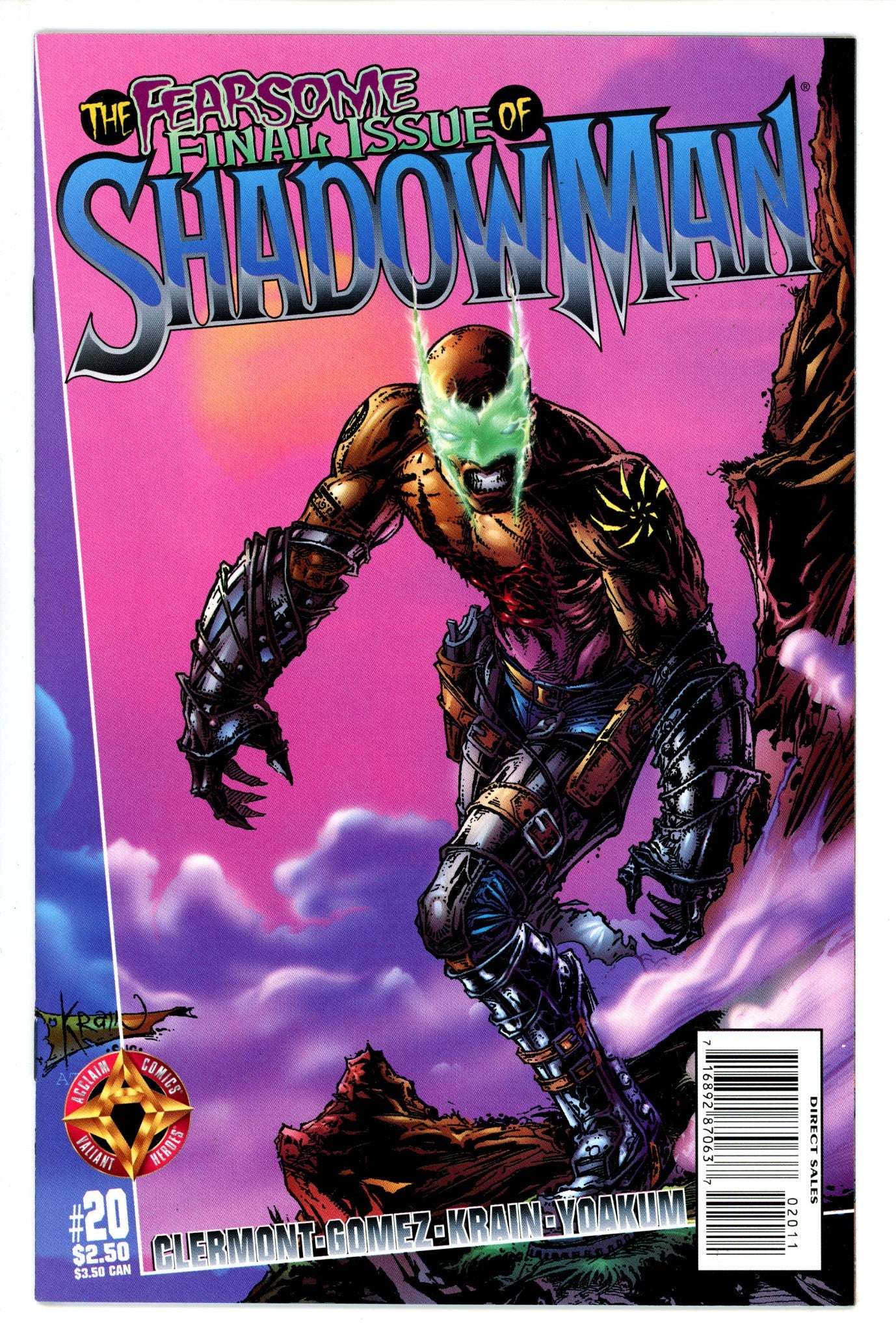 Shadowman Vol 2 20 VF+ (1998)