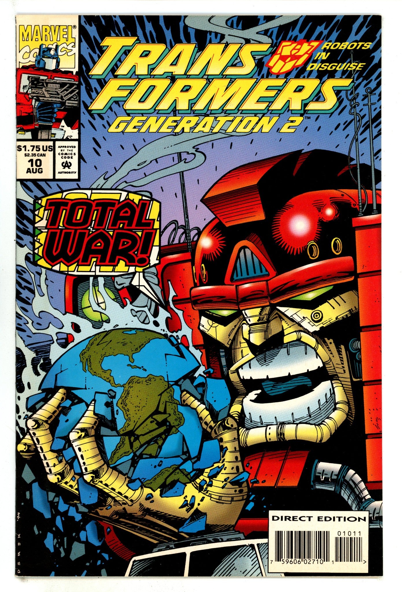 Transformers: Generation 2 10 VF- (7.5) (1994) 