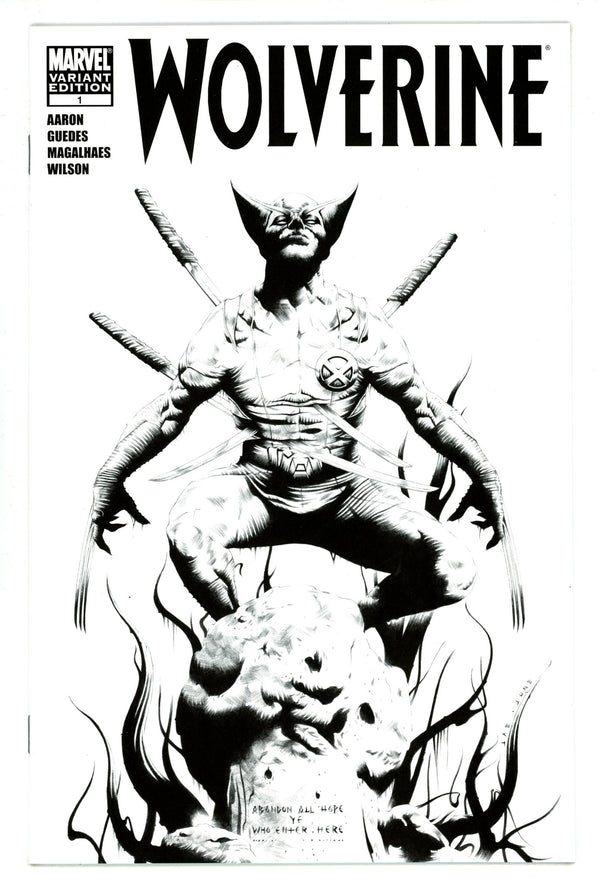 Wolverine Vol 4 1 NM- (9.2) (2010) Lee B&W Incentive Variant