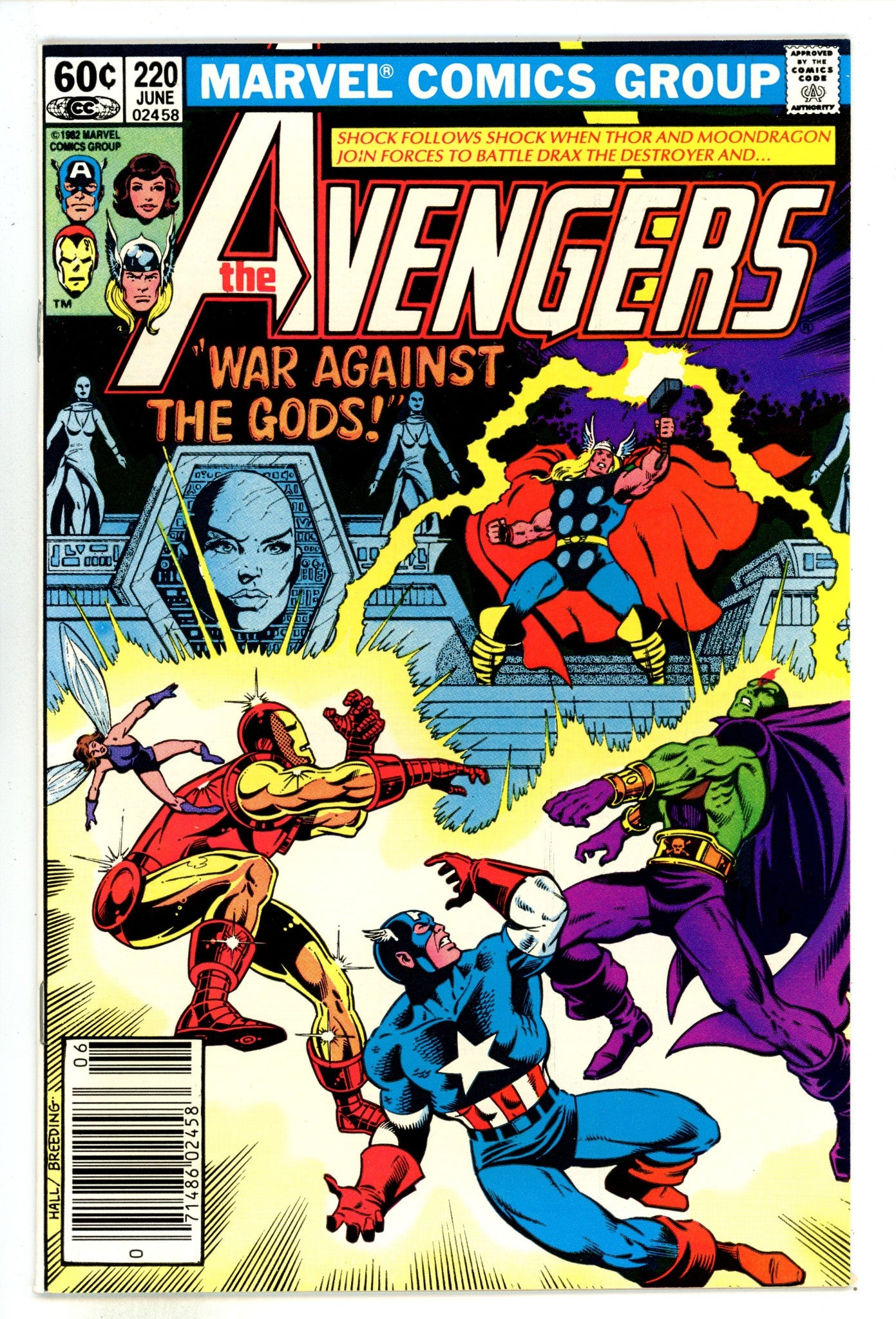The Avengers Vol 1 220  High Grade   (1982)     Newsstand  