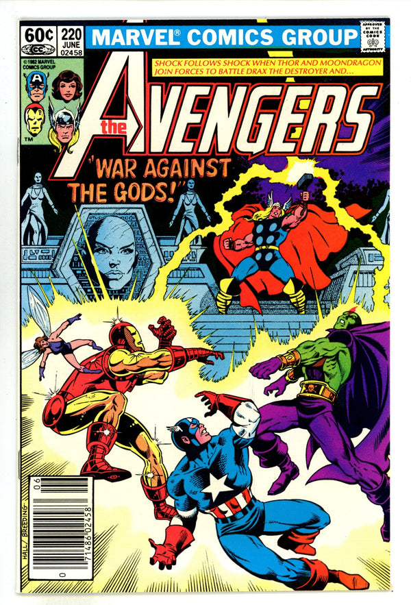 The Avengers Vol 1 220 High Grade (1982) Newsstand