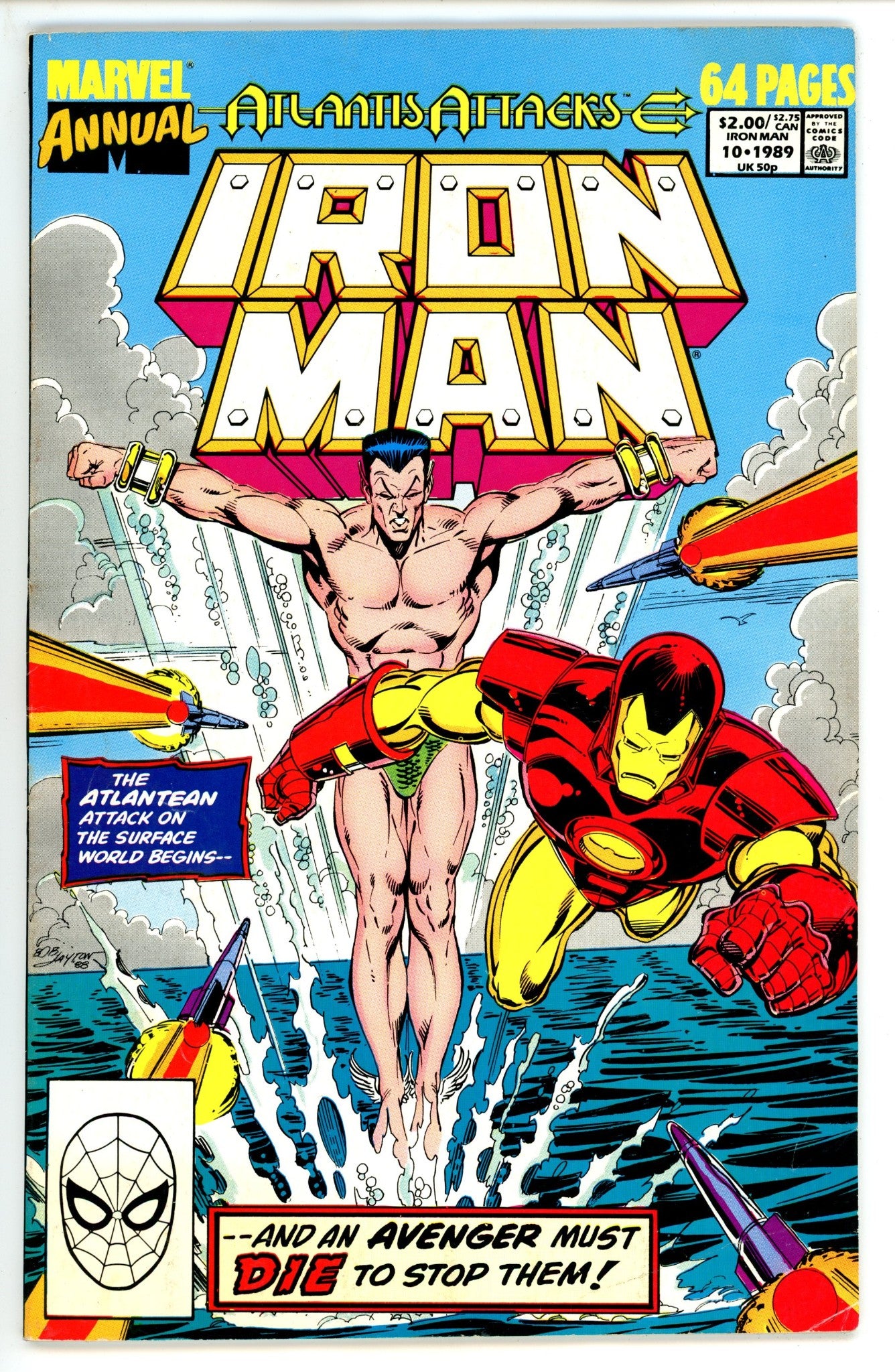 Iron Man Annual Vol 1 10 Mid Grade (1989) 