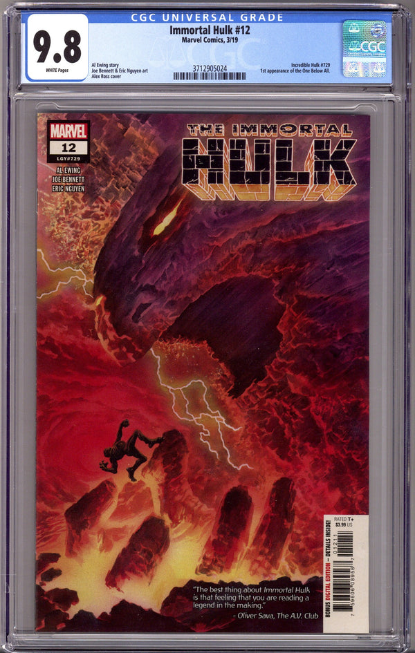 Immortal Hulk 12 CGC 9.8 (NM/M) (2019)