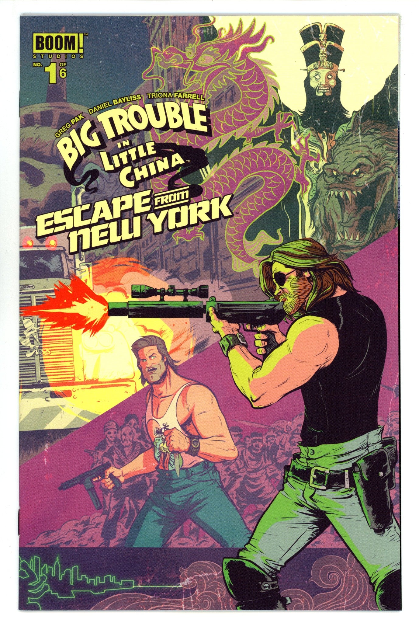 Big Trouble in Little China / Escape from New York 1 NM- (9.2) (2016) Bayliss Variant 