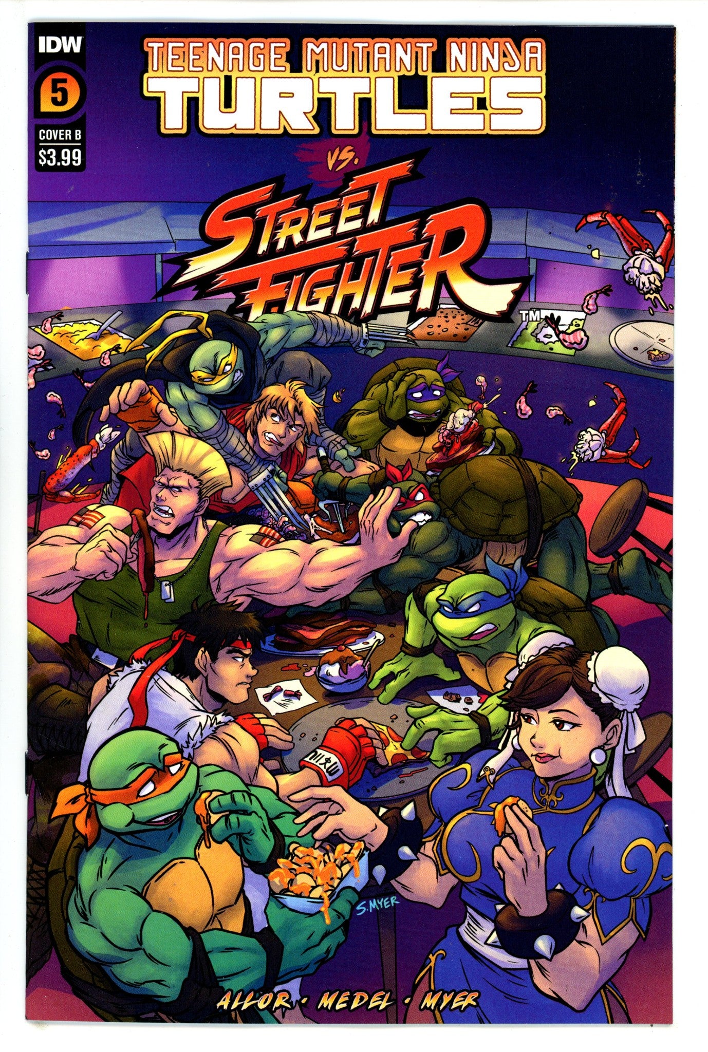 Teenage Mutant Ninja Turtles Vs. Street Fighter 5 Myer Variant (2023)
