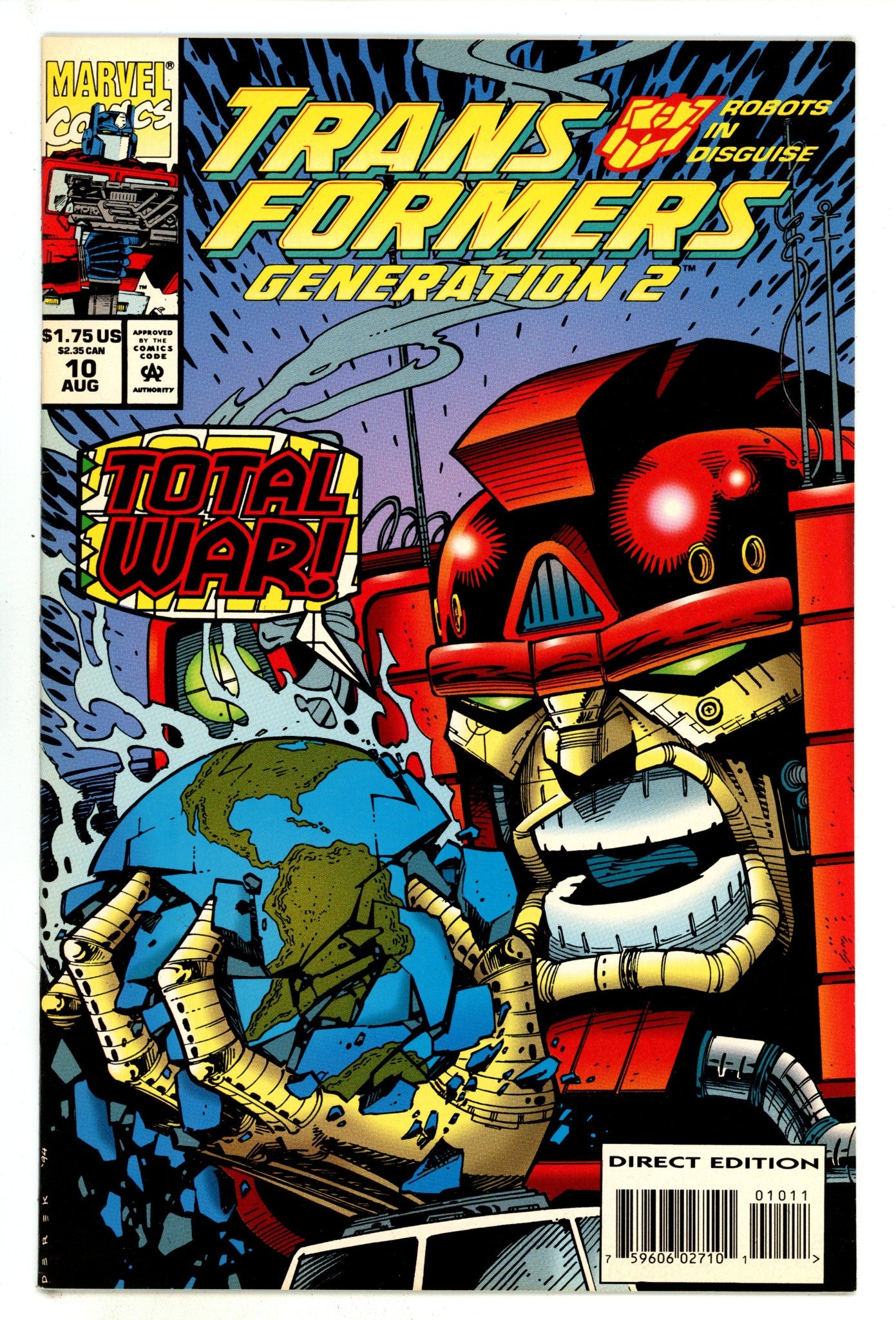 Transformers: Generation 2 10 VF/NM (9.0) (1994) 